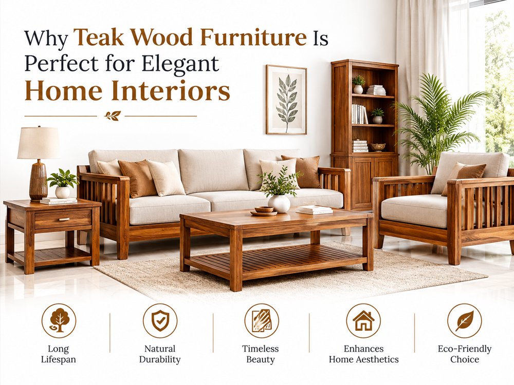 Why Teak Wood Furniture Is Perfect for Elegant Home Interiors